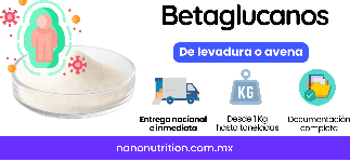 Betaglucanos en polvo de levadura o avena 