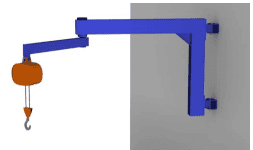 Grúas articuladas montada a pared marca Gorbel