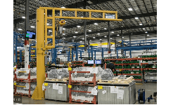 Grúas bandera de riel cerrado marca Gorbel