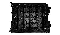 Charolas de plástico termoformadas para uso industrial y comercial