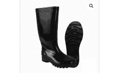Bota De Hule Negra Jardinera De PVC