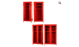 Gabinete Para Equipo De Bombero Rojo