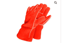 Guantes Para Soldador Color Rojo Kevlar
