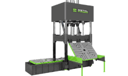 Prensa hidráulica con motor servo de ajuste y prueba de moldes