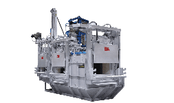 Horno de fusión con rampa a gas