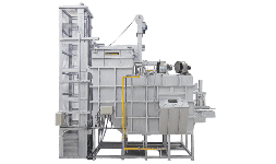 Horno de fusión de torre central a gas