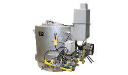 Horno de fusión de crisol redondo a gas para aluminio