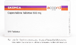 Capecitabina 500 mg Caja con 120 tabletas
