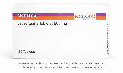 Capecitabina 500 mg Caja con 120 tabletas Genérico