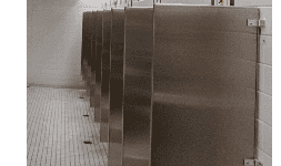 Mampara para sanitarios MT Estructurada Inoxidable