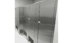 Mampara para sanitarios de acero inoxidable