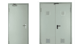 Puertas contra incendio de acero galvanizado