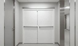 Puertas de emergencia doble o de salida de emergencia