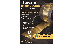 Lámina de cobre latón