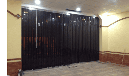 Cortinas hawaianas ámbar translucida para áreas de soldaduras