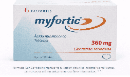 Ácido micofenólico 360 mg Caja con 120 tabletas Costo de