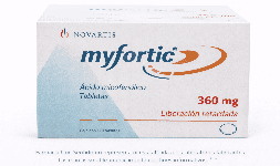 Ácido micofenólico 360 mg Caja con 120 tabletas Precio