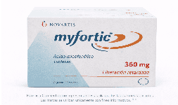 Ácido micofenólico 360 mg Caja con 120 tabletas En México