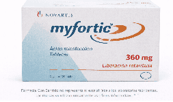 Ácido micofenólico 360 mg Caja con 120 tabletas Proveedor