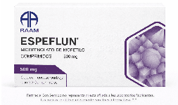 Ácido micofenólico 500 mg Caja con 50 tabletas Costo de