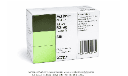 Alteplase 50 mg Caja con dos frascos ámpula Efectos secundarios