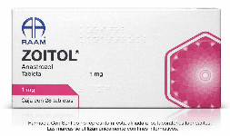 Anastrozol 1 mg Caja con 28 tabletas Venta de