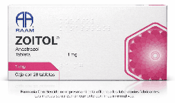 Anastrozol 1 mg Caja con 28 tabletas En México