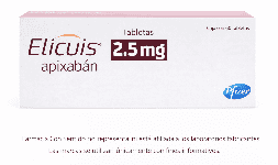 Apixaban 2.5 mg Caja con 20 tabletas En México