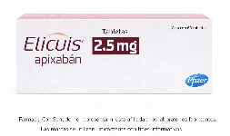 Apixaban 2.5 mg Caja con 20 tabletas Genérico