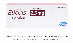 Apixaban 2.5 mg Caja con 20 tabletas Proveedor