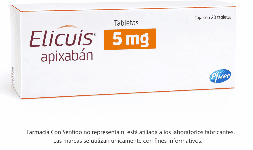 Apixaban 5 mg Caja con 60 tabletas Proveedor