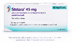 Ustekinumab 45 mg/ 0.5 mL Jeringa prellenada Para qué sirve