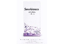 Sevelamero 800 mg Frasco con 180 comprimidos