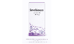 Sevelamero 800 mg Frasco con 180 comprimidos Venta de