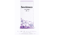 Sevelamero 800 mg Frasco con 180 comprimidos En Puebla