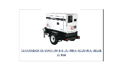 Renta de plantas para eventos de 30 kw