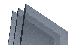 Hojas de Policarbonato Sólido Gris