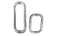 Jaladeras de Acero Inoxidable Tipo C para Cancel de Baño