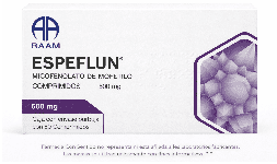 Ácido micofenólico (Espeflun) 500 mg Caja con 50 tabletas