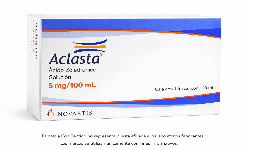 Ácido zoledrónico inyectable (Aclasta) 5 mg / 100 mL Frasco ámpula