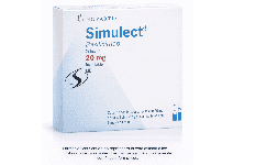 Basiliximab 20 mg Caja con dos frascos ámpula