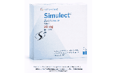 Basiliximab (Simulect) 20 mg Caja con dos frascos ámpula