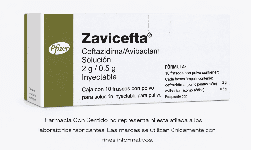 Ceftazidima (Zavicefta), avibactam 2 g/ 0.5 g Frasco ámpula