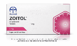 Anastrozol (genérico de Arimidex) 1 mg Caja con 28 tabletas