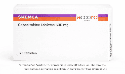 Capecitabina (genérico de Xeloda) 500 mg Caja con 120 tabletas