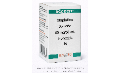 Cisplatino 50 mg /50 mL Solución inyectable En México