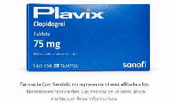 Clopidogrel 75 mg Caja con 28 tabletas Venta de