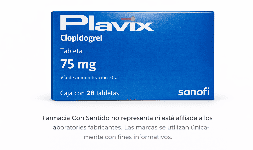 Clopidogrel 75 mg Caja con 28 tabletas En Puebla