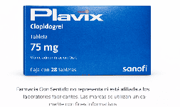 Clopidogrel 75 mg Caja con 28 tabletas En México