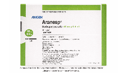 Darbepoetina alfa inyectable (Aranesp) 40 mcg/ 0.4 mL Caja con cuatro jeringas prellenadas